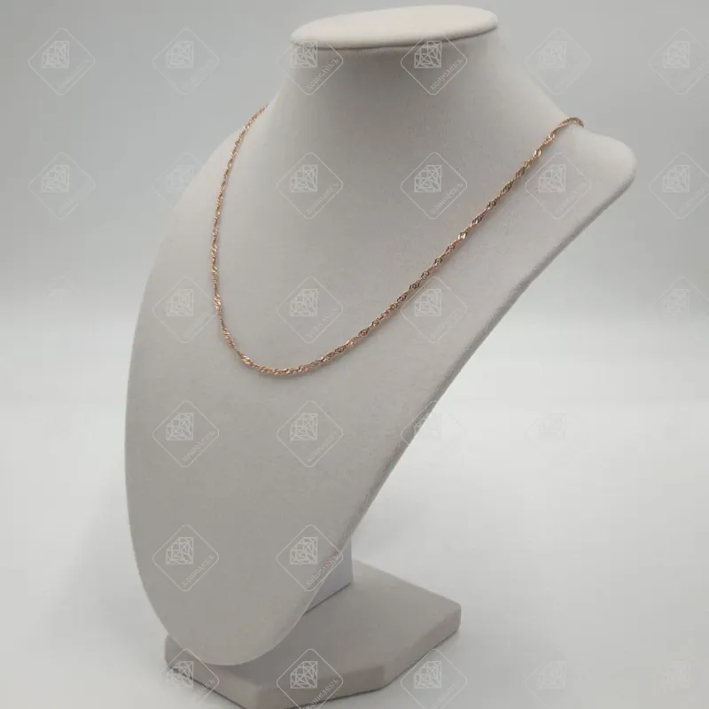 Цепь плетения сингапур, золото 585 II Категория, вес 3.98 г. (фото 1)
