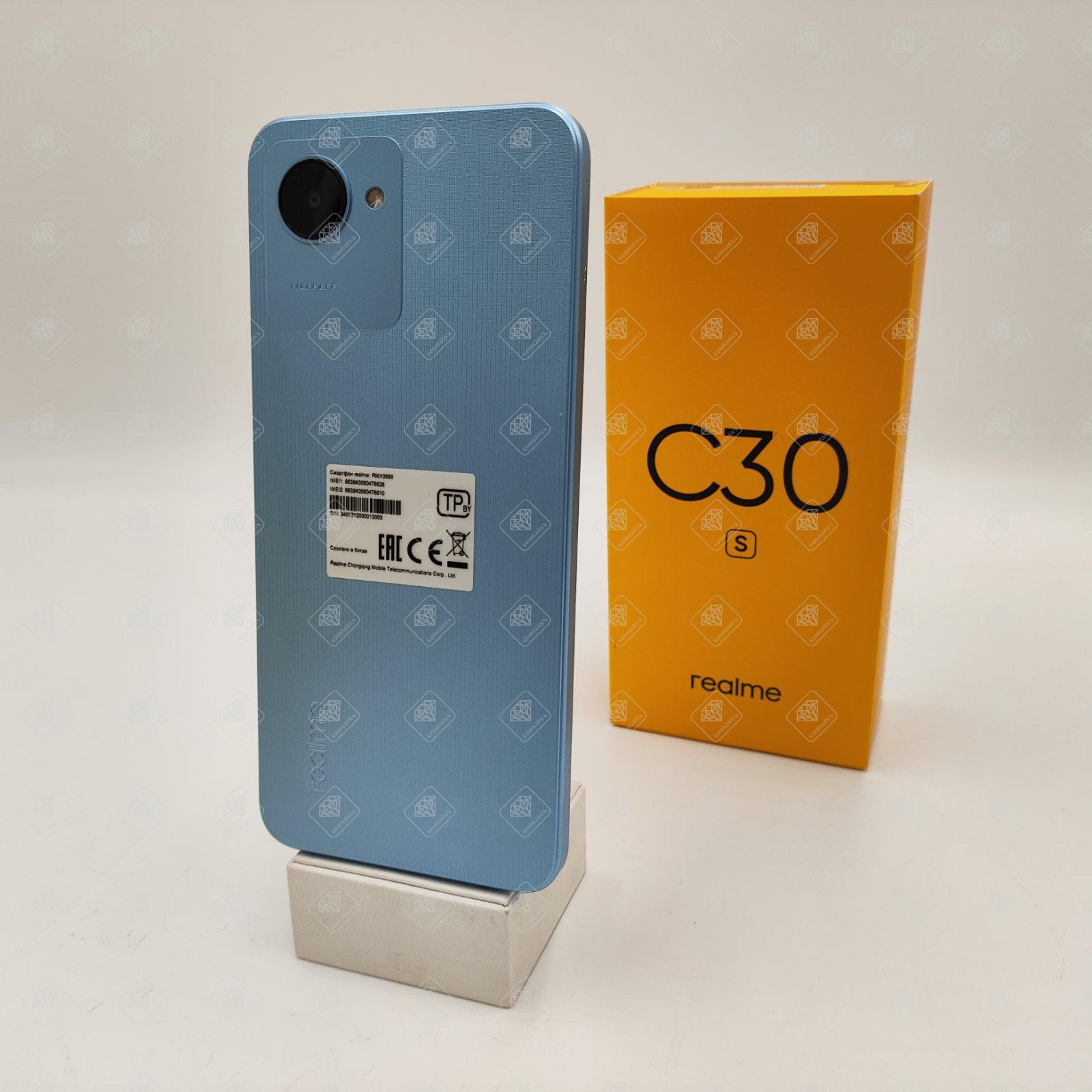 Купить Смартфон Realme C30s, 64 ГБ, синий, 3 ГБ в Самаре