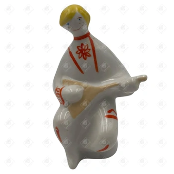 Статуэтка «Балалаечник» Бронницкий завод фарфоровых изделий «Возрождение»