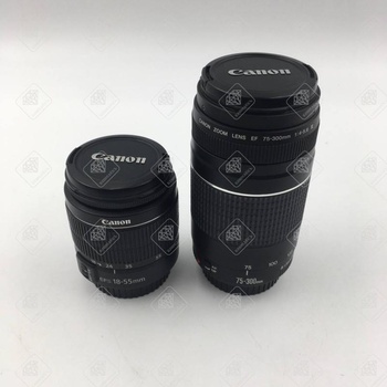 canon eos 1100d, canon zoom lens ef-s 18-55mm, canon zoom lens ef-s 75-300mm