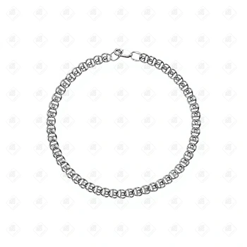 Браслет плетения Лав, серебро I категория 925, вес 5.54 г.