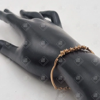 Браслет с бриллиантами , золото 585 II Категория, вес 4.7 г.