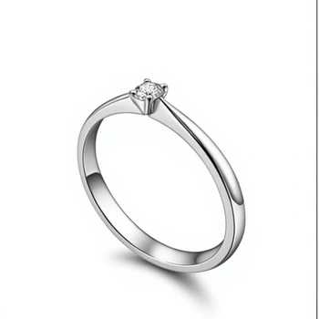 Кольцо с бриллиантом Кр57 0,05Ct 4/4A, золото 585 Premium Gold, вес 1.19 г.