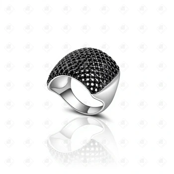 Кольцо с камнями, серебро I категория 925, вес 8.98 г.
