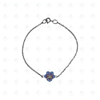 Браслет "Цветочек" , серебро I категория 925, вес 1.82 г.