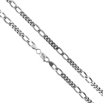 Цепь плетения Фигаро, серебро I категория 925, вес 27.76 г.
