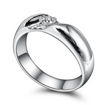Кольцо c Бриллиантом, золото 585 (14K), вес 2 г.