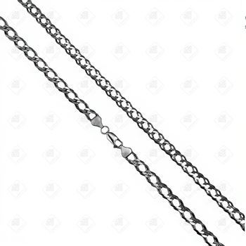 Цепь плетения Двойной ромб, серебро I категория 925, вес 27.71 г.