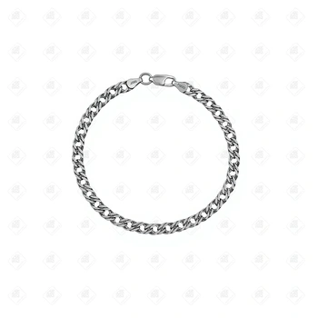 Браслет плетения Двойной ромб, серебро I категория 925, вес 11.18 г.