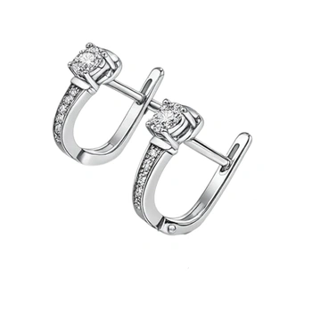 Серьги с бриллиантами, золото 585 II Категория, вес 2.03 г.