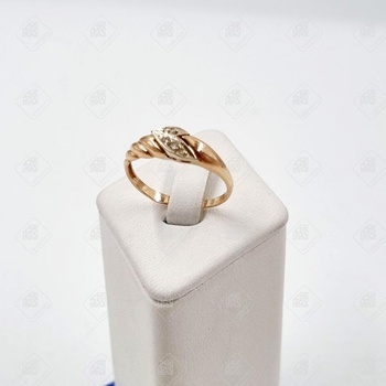 Кольцо с бриллиантами , золото 585 II Категория, вес 1.72 г.