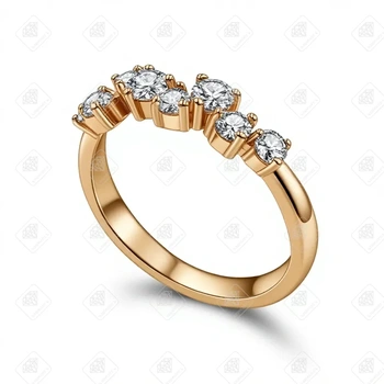 Кольцо с Фианитами, золото 585 II Категория, вес 2.24 г.