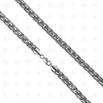 Цепь плетения Бисмарк, серебро I категория 925, вес 90.57 г.