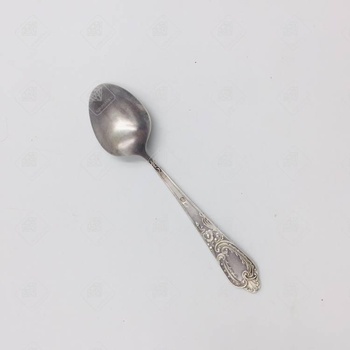 Серебряная ложка, серебро II категория 875, вес 55.47 г.