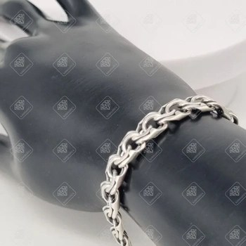 Браслет Бисмарк, серебро I категория 925, вес 26.06 г.