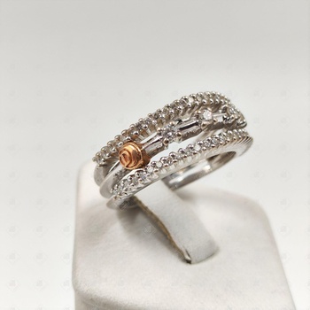 кольцо с бриллиантами Damiani , золото 750 Premium Gold, вес 7.46 г.