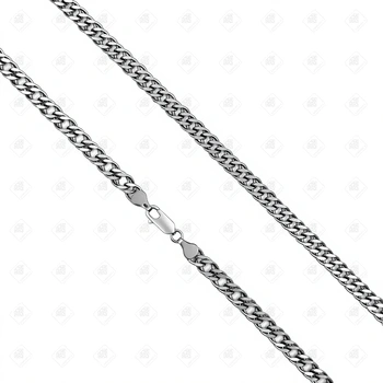 Цепь плетения Двойной ромб, серебро I категория 925, вес 45.78 г.