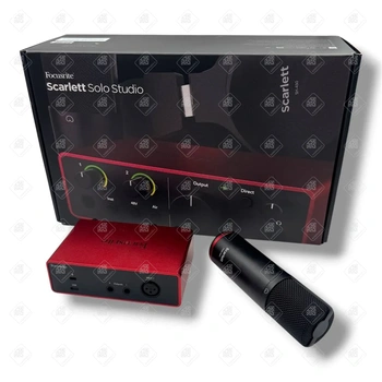 Звуковая карта и микрофон Scarlett solo studio gen 4th