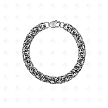 Браслет плетения Бисмарк, серебро I категория 925, вес 41.46 г.