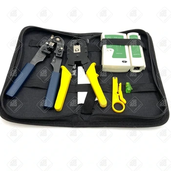 Набор для обжима + тестер для сетевого кабеля rj45+rj11