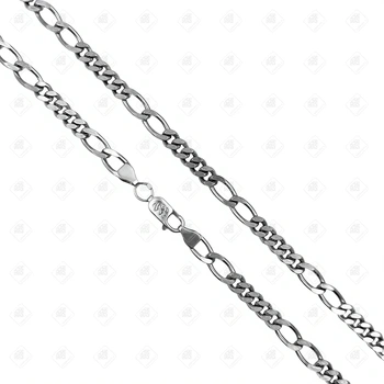 Цепь плетения Фигаро, серебро I категория 925, вес 27.76 г.