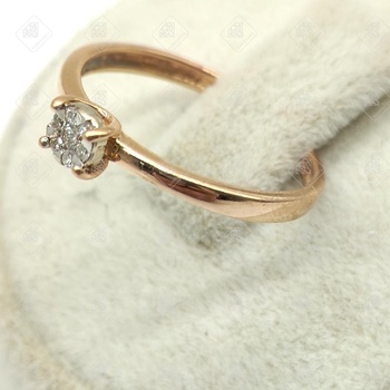 кольцо с брилиантом , золото 585 II Категория, вес 1.46 г.