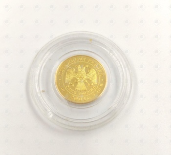 монета телец, золото 999 (24k), вес 7.84 г.