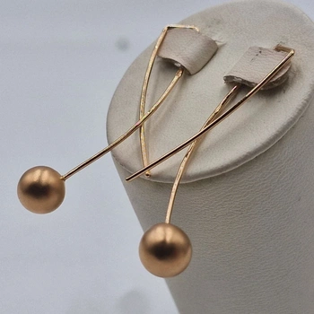 Серьги Сферы, золото 585 II Категория, вес 2.82 г.