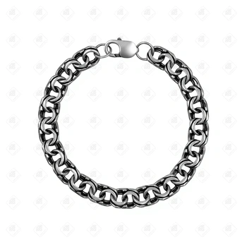 Браслет плетения Бисмарк, серебро II категория 925, вес 30.39 г.