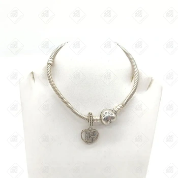 Браслет, серебро II категория 925, вес 16.31 г.