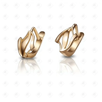 Серьги, золото 585 II Категория, вес 2.64 г.