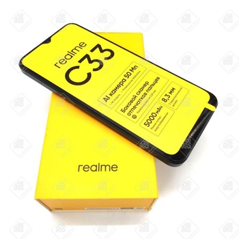 Смартфон Realme C33, 64 ГБ, черный