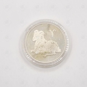 Монета "Три рубля Козерог", серебро II категория 925, вес 35.06 г.