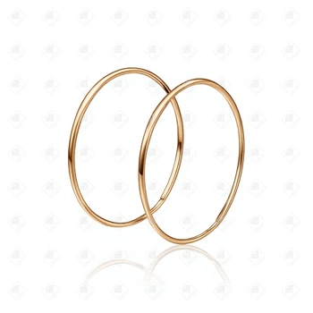 Серьги Конго 4.5 см., золото 585 II Категория, вес 2.97 г.