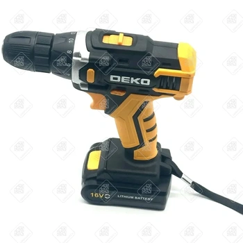 Аккумуляторная дрель шуруповерт Deko DKCD16FU-LI 16V