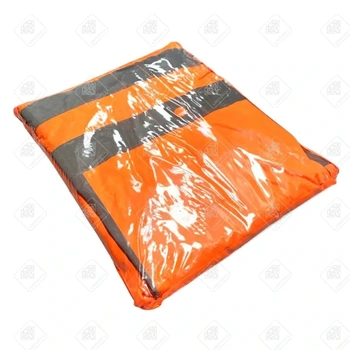 Дождевик оранжевый 3XL со светоотражателями