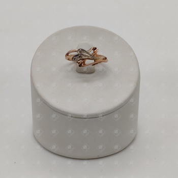 кольцо с бриллиантами 0,056ct, золото 585 II Категория, вес 2.33 г.