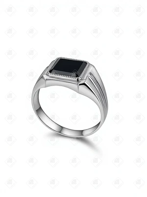 Печатка с эмалью , серебро I категория 925, вес 5.43 г.