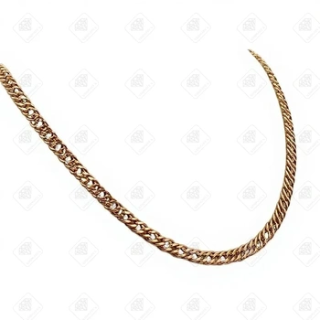 Цепь плетения двойной ромб, золото 585 II Категория, вес 15.02 г.