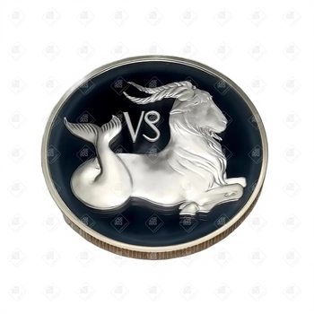 00455/5110-0045/Козерог 2 рубля, серебро I категория 925, вес 16.82 г.