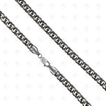 Цепь плетения Бисмарк, серебро II категория 925, вес 71.04 г.