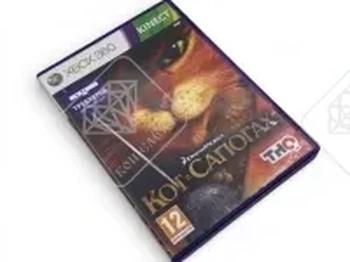 XBOX 360 Игровой диск кот в сапогах