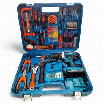 Шуруповерт Makita с набором инструментов