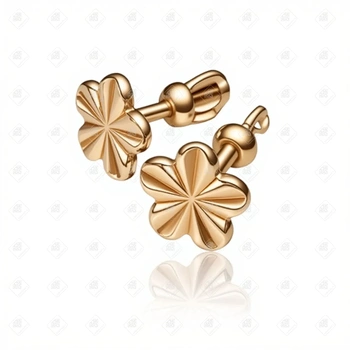 Серьги пусеты  , золото 585 II Категория, вес 1.02 г.