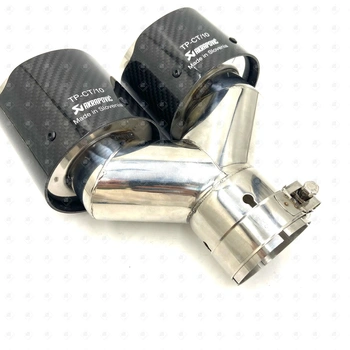 Раздвоенная насадка ACRAPOVIC на глушитель левая 