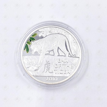 Монета Elizabeth 2 1Dollar 2009, серебро I категория 925, вес 28.43 г.