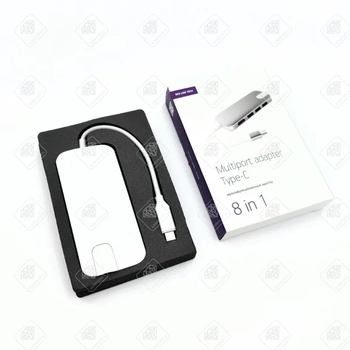 Адаптер мультипортовый Red Line Multiport adapter Type-C 8 in 1