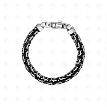 Браслет плетения Рамзес, серебро II категория 925, вес 74.36 г.