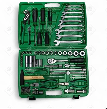 Набор инструментов в чемодане 1/4" и 1/2" 6-гр. 80 предметов TOPTUL GCAI8002