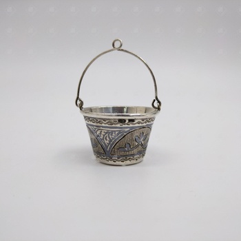 Сито для заварки чая, серебро III категория 875, вес 14.26 г.